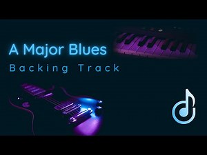 A Major - Blues backing track for guitar
