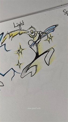 sam speed arts ⚡ on Instagram: "How to draw body with (Speed, light & spear) #drawing #stickman #tutorial #fyp #sketch"