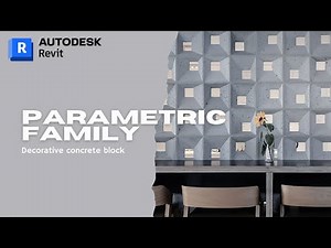 Decorative Concrete Block | Parametric Revit Family Tutorial