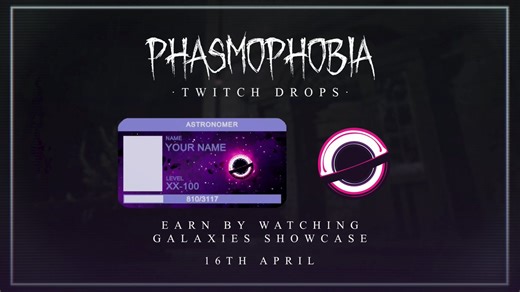 2 days remain until Galaxies Showcase, Ghost Hunters.Watching the show, or a co-streamer, for a total of 30 minutes will earn you the Astronomer ID Card & Badge Twitch Drop reward.For full details, including how to be a co-streamer, head to our blog: