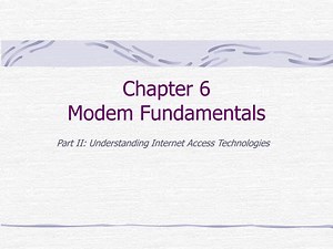 Chapter 6 Modem Fundamentals - SlideServe