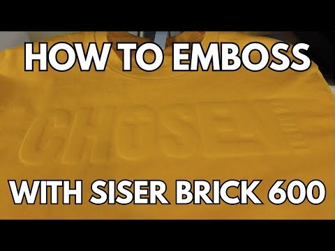 Elevate Your T Shirts With SISER Brick 600! EASY EMBOSS HACK WITH HTV