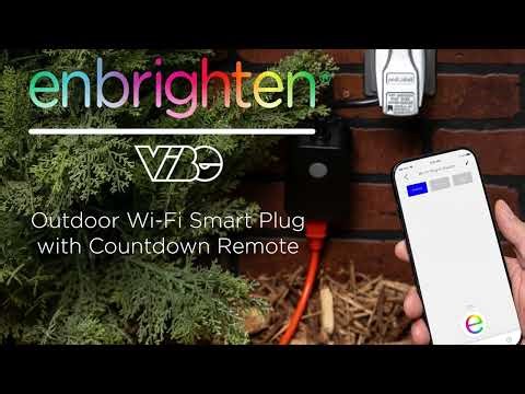 62718: Enbrighten VIBE Outdoor Smart Plug with Countdown Remote - Setup & Pairing