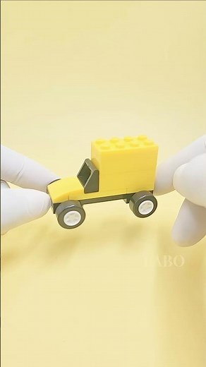 Cool LEGO Yellow Delivery Truck 🚚 | Easy & Fun Build #shorts