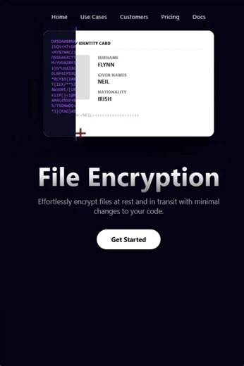 Futuristic File Encryption UI | Interactive Scan Animation (HTML CSS JS)