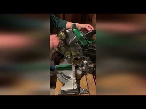 How to use a Mitre saw & make 45 degree angle cuts