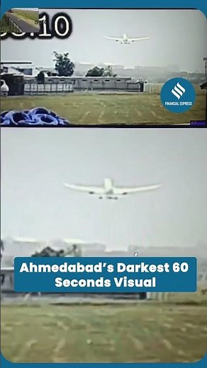 Air India Plane Crash: Darkest 60-Second Visuals Caught on Camera | Ahmedabad-London Flight