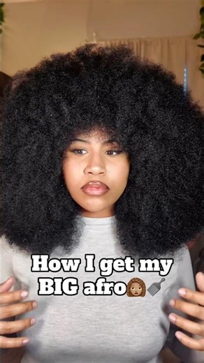 How I create my BIG AFRO #afrohair #naturalhair #haircare