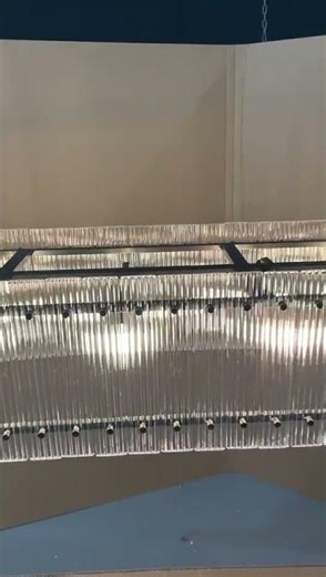 San Frank Glass Rectangular Chandelier #light #chandelier #lighting #interiordécor