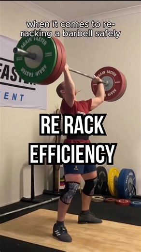 Brandon | Online Weightlifting Coach on Instagram: "Want to avoid a death drop from overhead, and want to re rack a bar safely? 😵‍💫 Start with a bend at the knee and begin to lower the bar partially. Then, move onto the toes to meet the bar with the shoulders. Re-bend at the knees, brace, and ensure the shoulders don’t shift behind the hips to maintain balance 🏋️‍♂️ Need Help with your Lifting? Free 4 Week Tech Program + Positional Playbook 📖: Comment ‘TECH’ Free Performance Calcuator + Tool