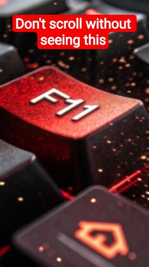🔥 F11 Key Use in Computer | Hidden Shortcut You Must Know 💻 #Shorts #computertips #education