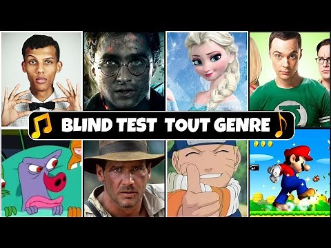 Blind Test TOUT GENRE (Films, Séries, Disney, Chansons, Jeux vidéo, Dessin animés) - Facile