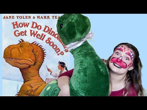 HOW DO DINOSAURS GET WELL SOON? Book Reading With Jukie Davie!