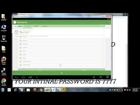 HOW TO SET PASSWORD FOR BLUESTACK APPS