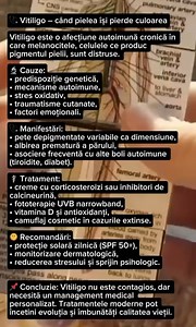 13K views · 58 reactions | Vitiligo este o afecțiune autoimună ce...