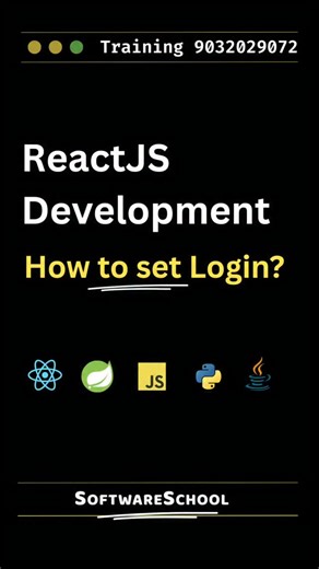 SoftwareSchool Coding Tutorials on Instagram: "🔐 ReactJS lo Login Setup (Real Project) ✅ Login API call ✅ JWT token store ✅ Protected routes ✅ Logout + token clear ✅ 401 handle 🔥 Follow @softwareschool 💬 Comment “LOGIN” for full flow"