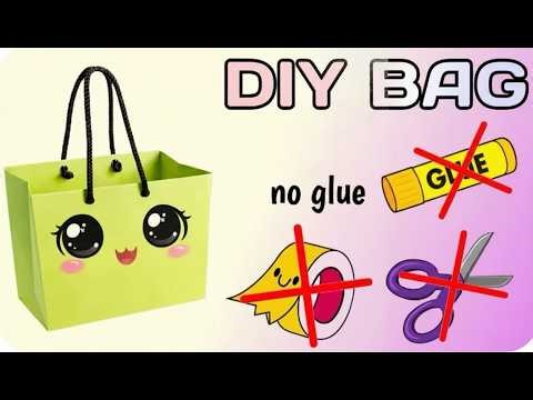 "NO GLUE, NO SCISSORS! 😱 Easy DIY Paper Bag in 5 Minutes"