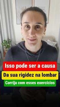 RIGIDEZ NA LOMBAR: 3 Movimentos SIMPLES para SOLTAR a Coluna e ALIVIAR as TENSÕES | FAÇA AGORA