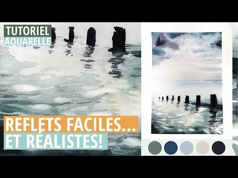 Peindre des reflets réalistes facilement à l'aquarelle