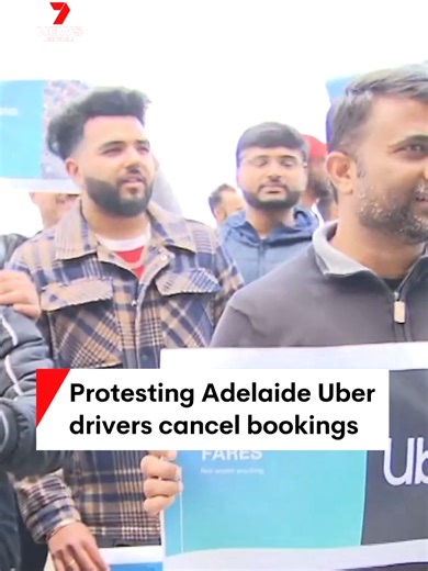 Uber Drivers Protest for Fair Pay at Adelaide Airport