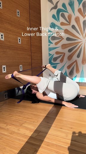 Morning Yoga Practice with Wall Rope Exercises