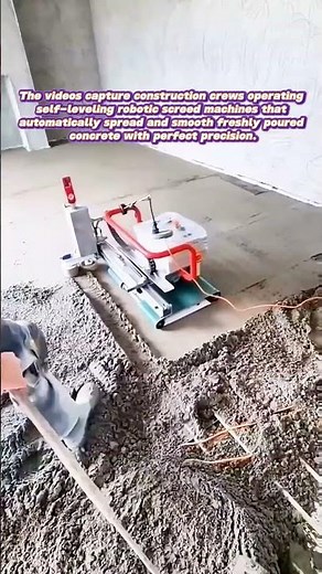 Concrete Perfection: Robotic Screed Machines in Action