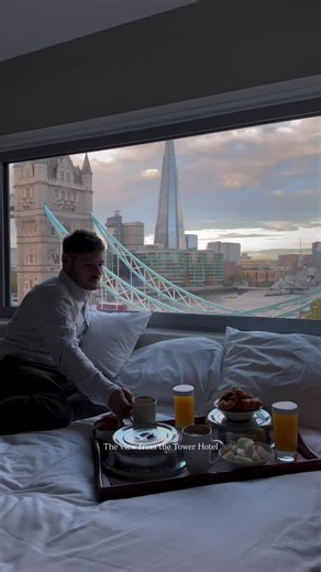 The Tower Hotel London on Instagram: "Starting the day right with breakfast and breathtaking Tower Bridge views from my room in London 🌇 A must-have experience for any London getaway! 📷 @russogioacchino #TheTowerHotel #LondonStays #LondonHotels #TowerBridge #VisitLondon #TravelLondon"