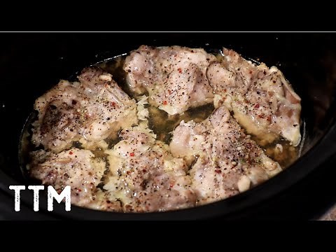 Slow Cooker Chicken Thighs ~ Easy Cooking