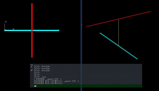【AutoCAD Mechanical 2024】仮想交点の使い方