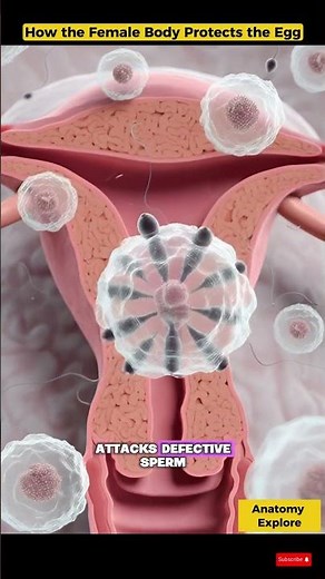 How the Female Body Protects the Egg 🥚 | Sperm Selection & Fertilization Explained in 3D