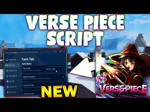 *NEW* Verse Piece Script (PASTEBIN 2026) (AUTO LEVEL FARM , AUTO CLICK , FRUIT FARM )