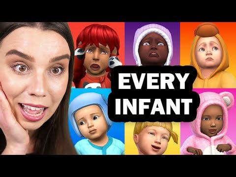 Playing with every kind of infant at once - The Sims 4 Growing Together