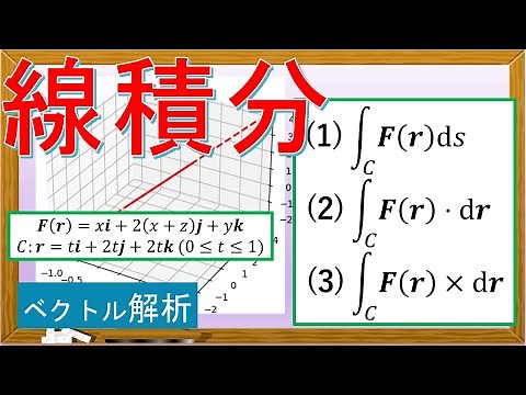 【ベクトル解析】様々な線積分