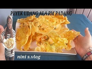 SIMPLE Membuat REMPEYEK UDANG RENYAH ALA RM PADANG