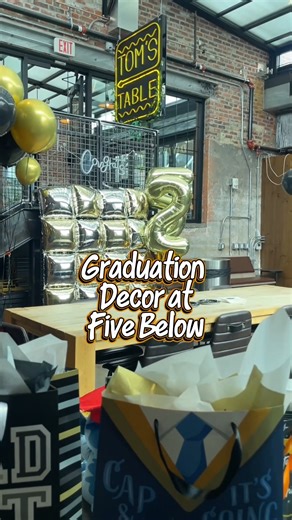 happy grad szn & congrats to the class of '25 🎉🎓 #fivebelow #fivebelowfinds #graduation #gradparty #classof25 #classof2025 | Five Below