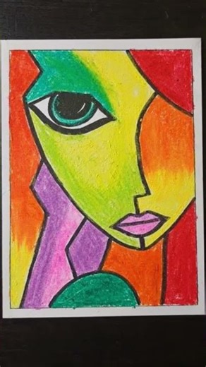 face abstract drawing