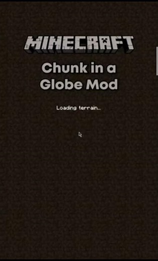 chunk in a globe mod for mcpe | link in description |