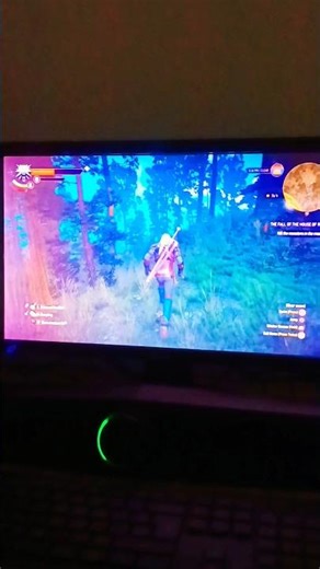 Ps4 Witcher 3 On Old Monitor #gta6 #playstation #gamingsetup #ps4gaming