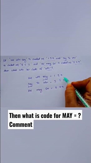 can you answer #coding #codinganddecoding #reasoningtricks ‪@Mathtricks2026‬