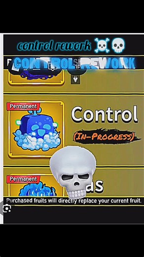 OMG control is finnally getting a rework #roblox #bloxfruits #controlrework