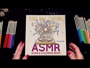 ASMR Coloring/Colored Pencils! (No talking) Page turning, pencil rummaging & coloring!
