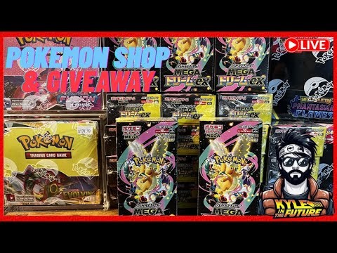 🔴*Live* Pokemon Shop and GIVEAWAY! MEGA DREAM and New Mystery Round