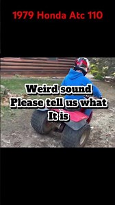 Riding the 3 wheeler. 1979 Honda Atc 110 #honda #atc #110 #project #ride #offroad #hondacommunity