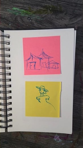 Sticky note doodles part 17 #art #stickynote #doodle