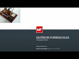 Calypso Wi-Fi module: UART-to-Wi-Fi bridge with a live demo