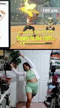 This is how I use my ring fit when I’m sore to do targeted stretches on off workout days!!!
