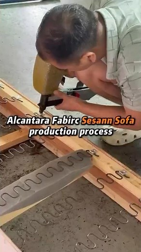 Alcantara fabric Sesann sofa Production Process