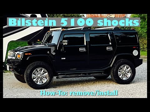 Replacing Suspension Shocks and Steering stabilizer. H2 Hummer upgraded Bilstein 5100 series Shocks!