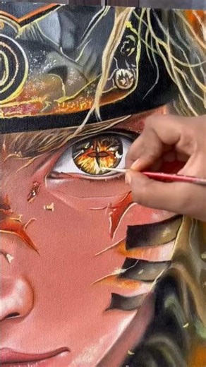 🎨 Hyper Detailed Anime Painting – Watch Till The End! 😱🔥” #anime #shorts #painting