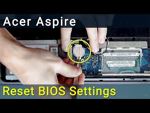 BIOS Reset on Acer Aspire 5736, 5551, 5741, 5742, 5336, 5342 | CMOS Battery Replacement Tutorial